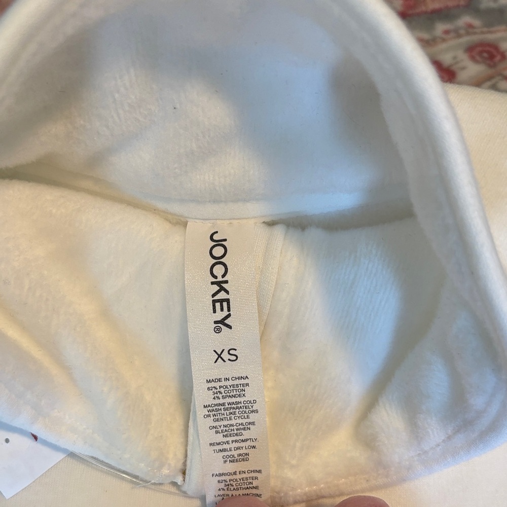 Jockey White Half-Zip Pullover Hoodie - Picture 4 of 6